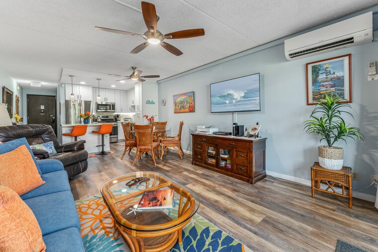 Kihei Akahi DG06 Across from BEACH! Recently Remodeled! Split A/C Hotel Zoned!